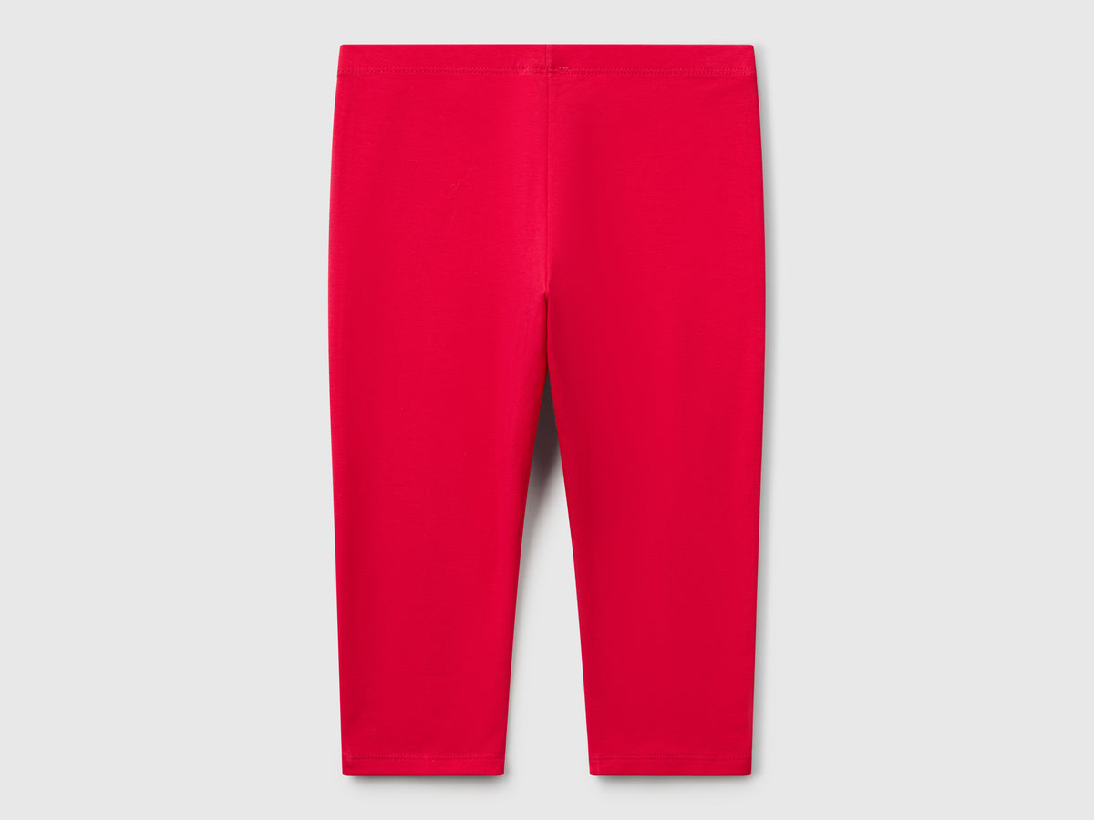 Leggings al ginocchio in cotone stretch
