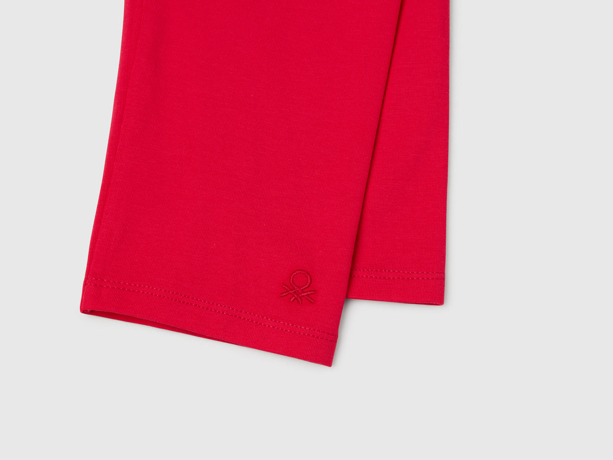 Leggings al ginocchio in cotone stretch