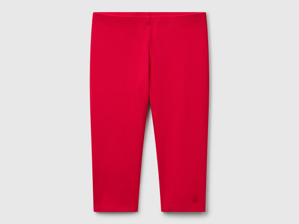 Leggings al ginocchio in cotone stretch