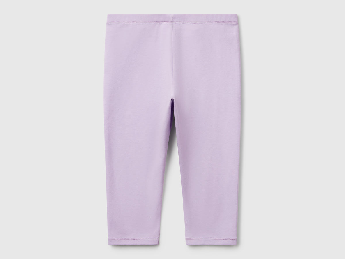 Leggings al ginocchio in cotone stretch
