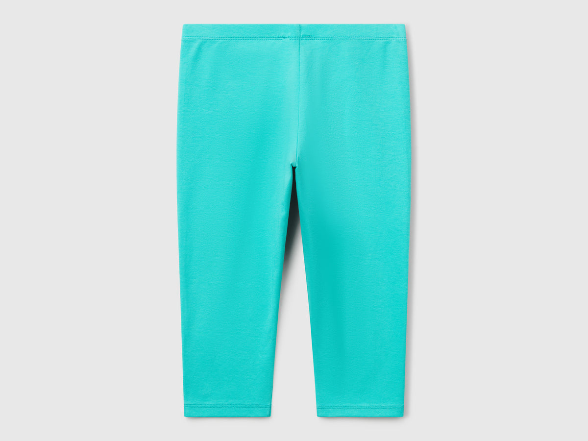 Leggings al ginocchio in cotone stretch