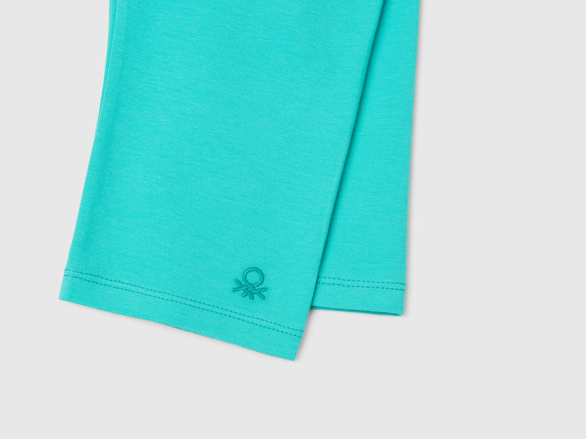 Leggings al ginocchio in cotone stretch