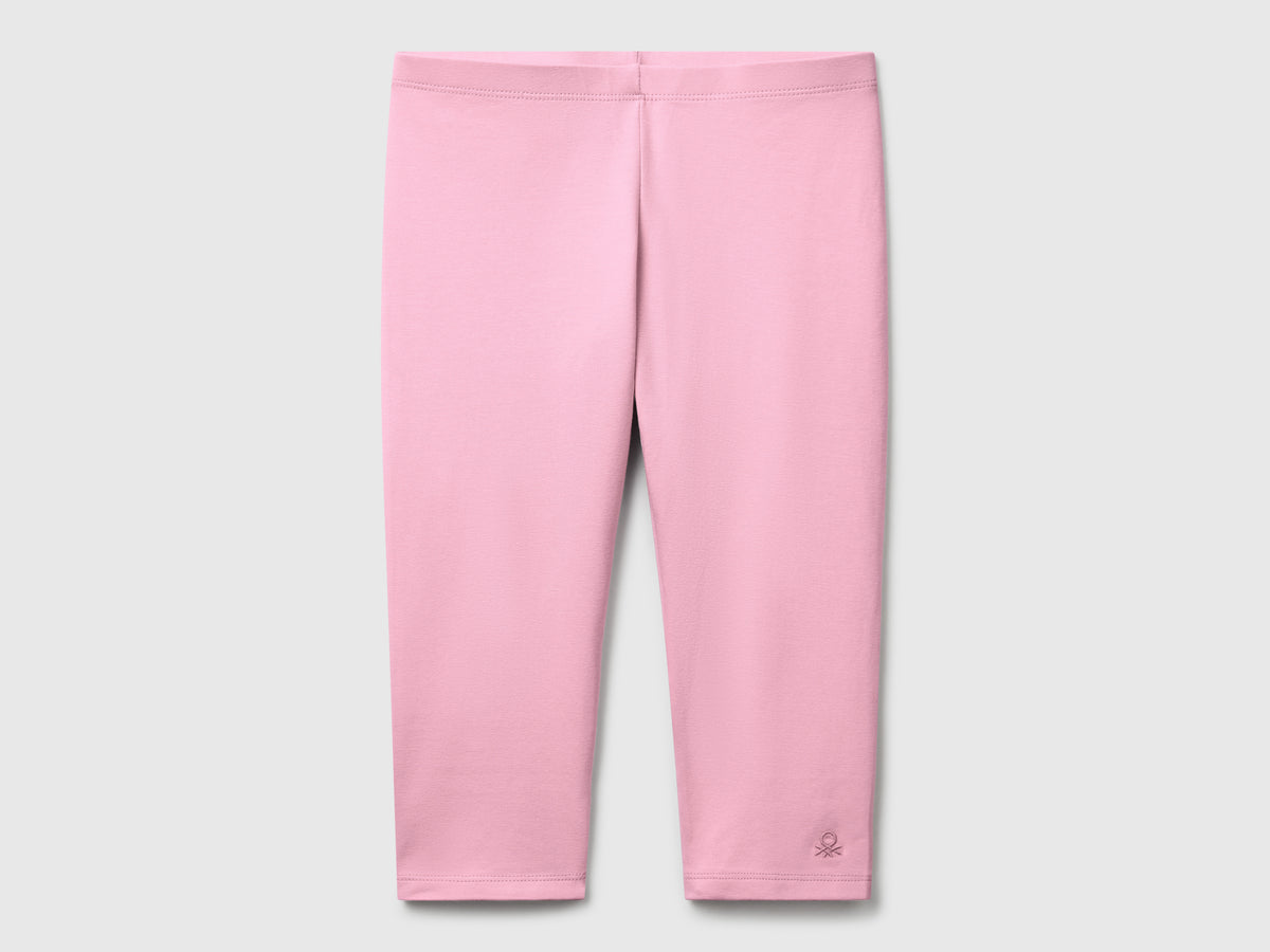 Leggings al ginocchio in cotone stretch