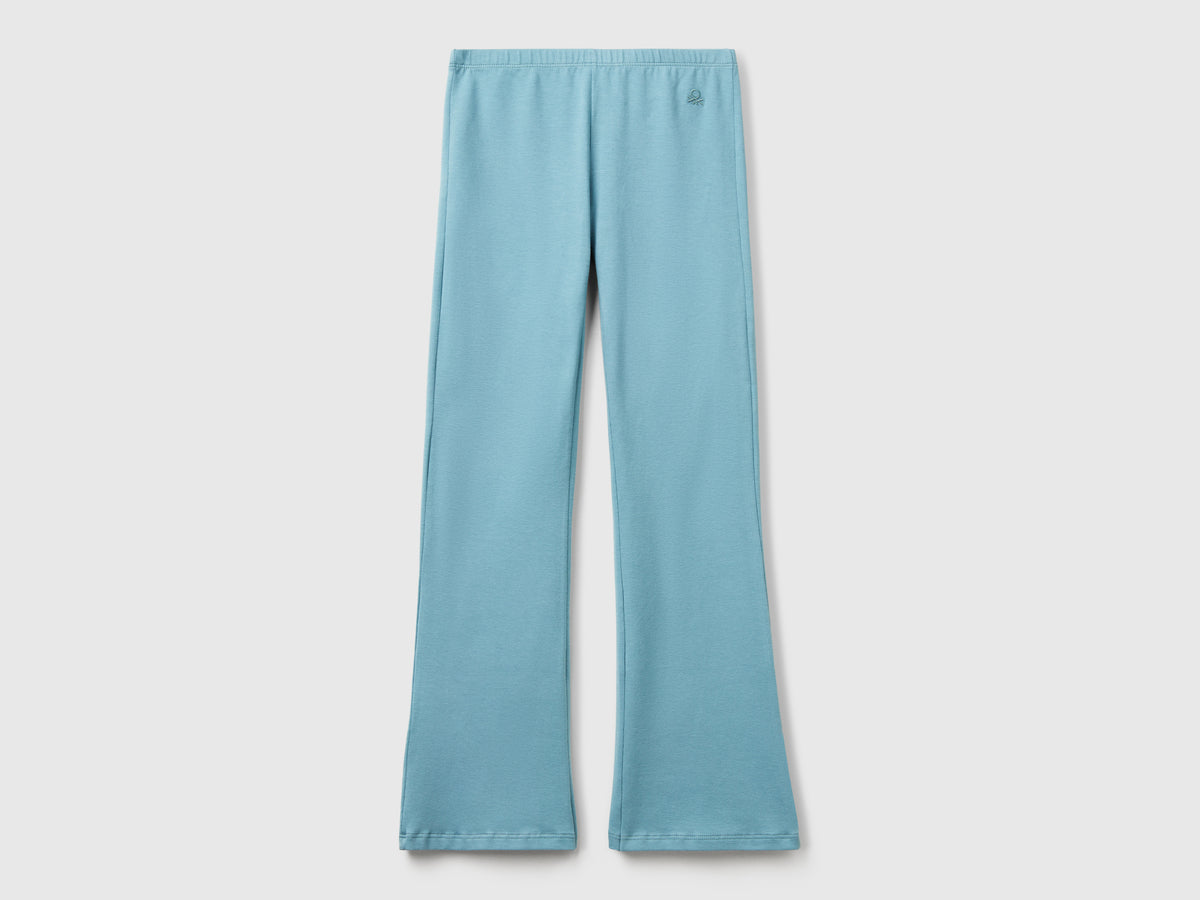 Leggings a zampa in cotone stretch