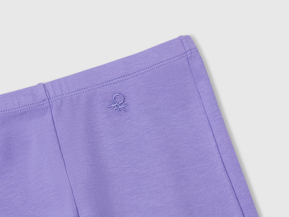 Leggings a zampa in cotone stretch