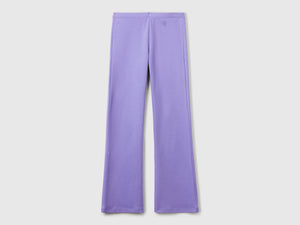 Leggings a zampa in cotone stretch