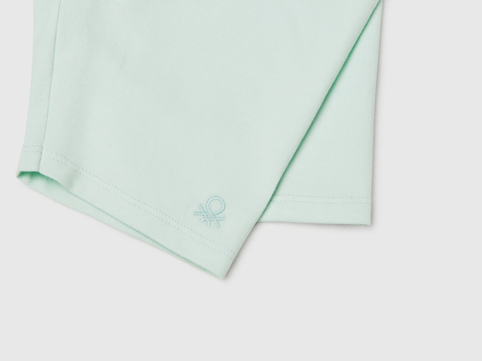 Leggings corti skinny fit da bimba verde acqua 3 | Benetton Outlet