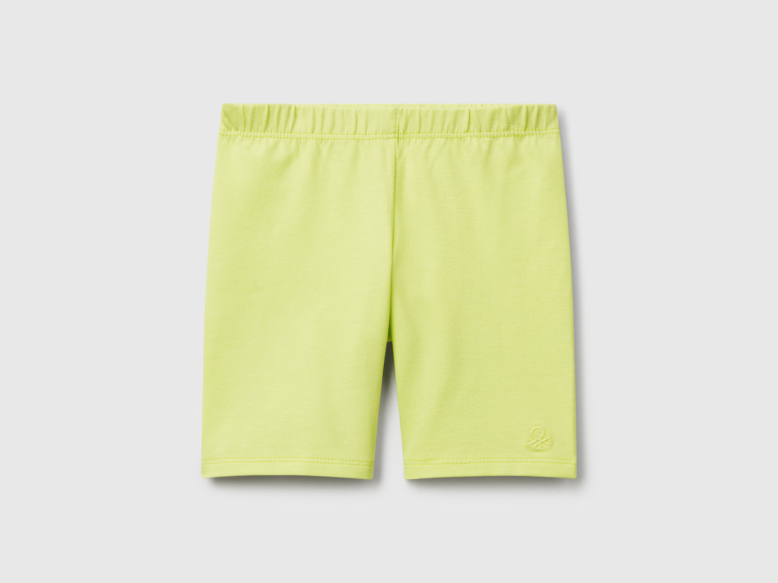 Leggings corti skinny fit da bimba giallo | Benetton Outlet