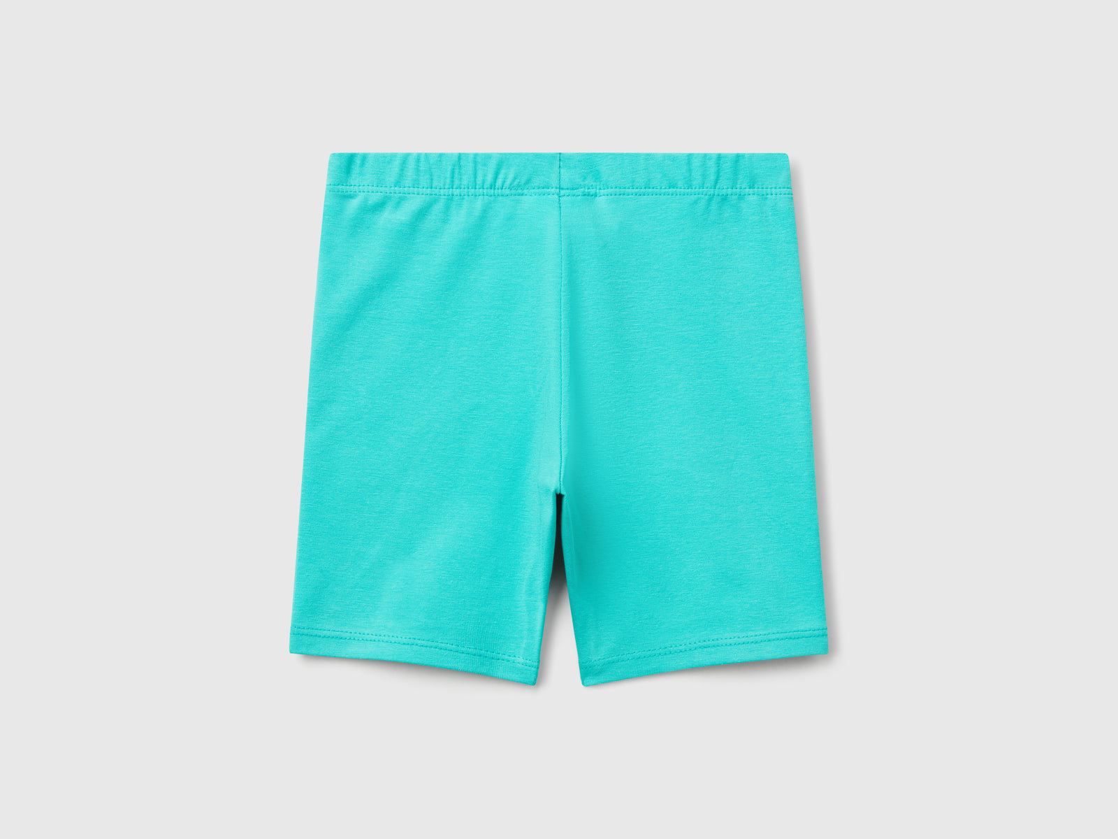 Leggings corti skinny fit da bimba celeste fluo 2 | Benetton Outlet
