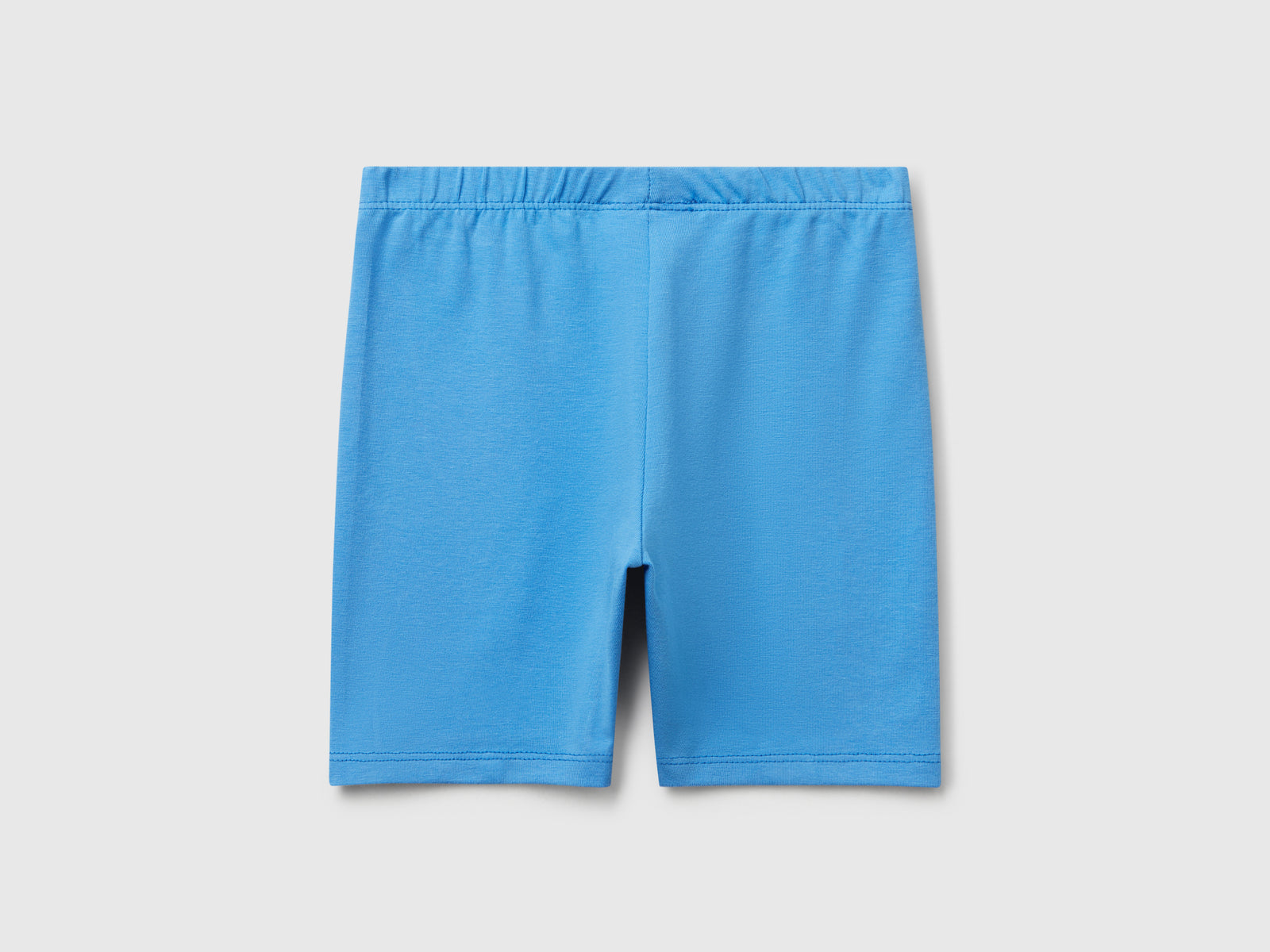 Leggings corti skinny fit da bimba celeste 2 | Benetton Outlet
