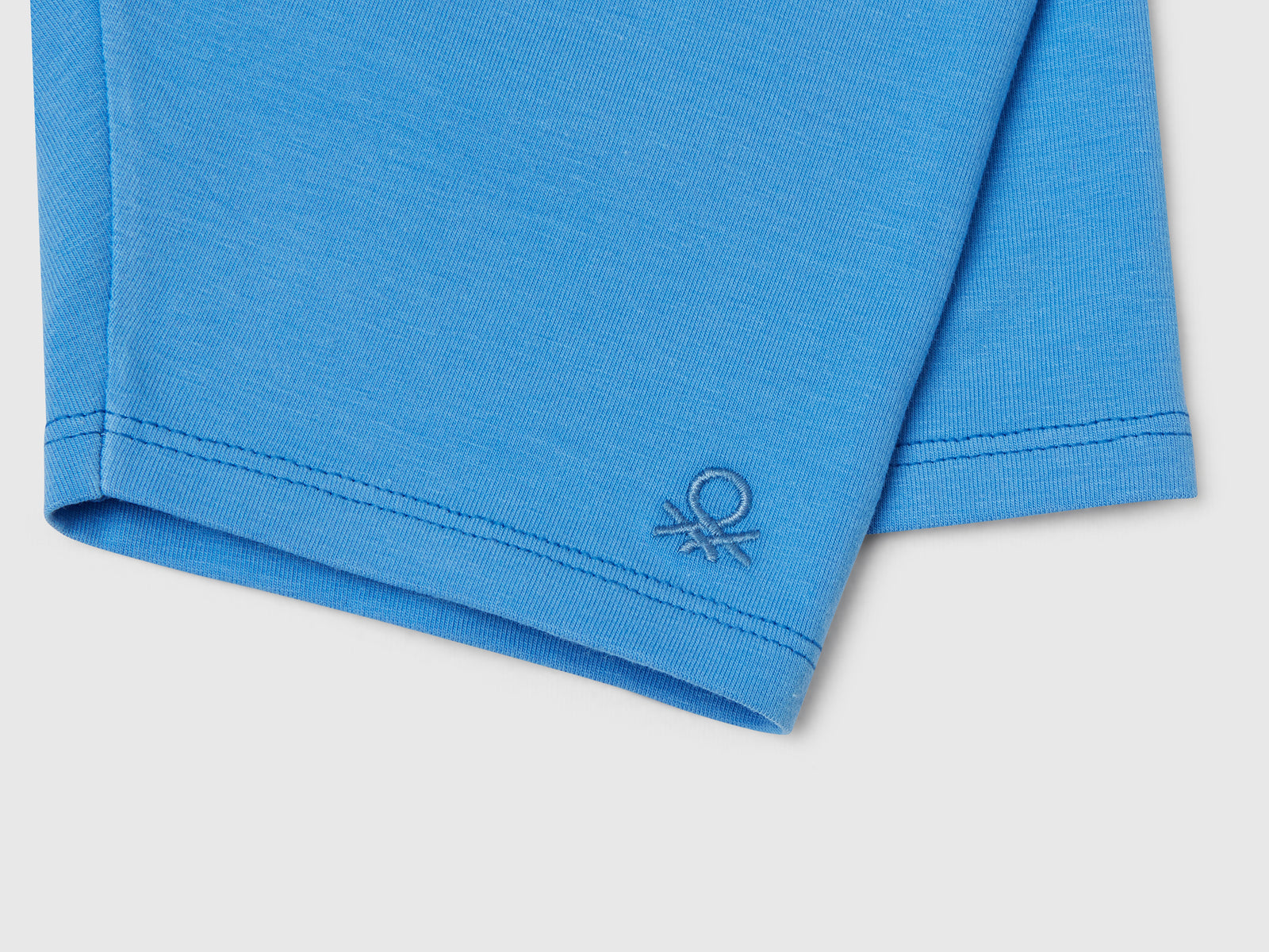 Leggings corti skinny fit da bimba celeste 3 | Benetton Outlet