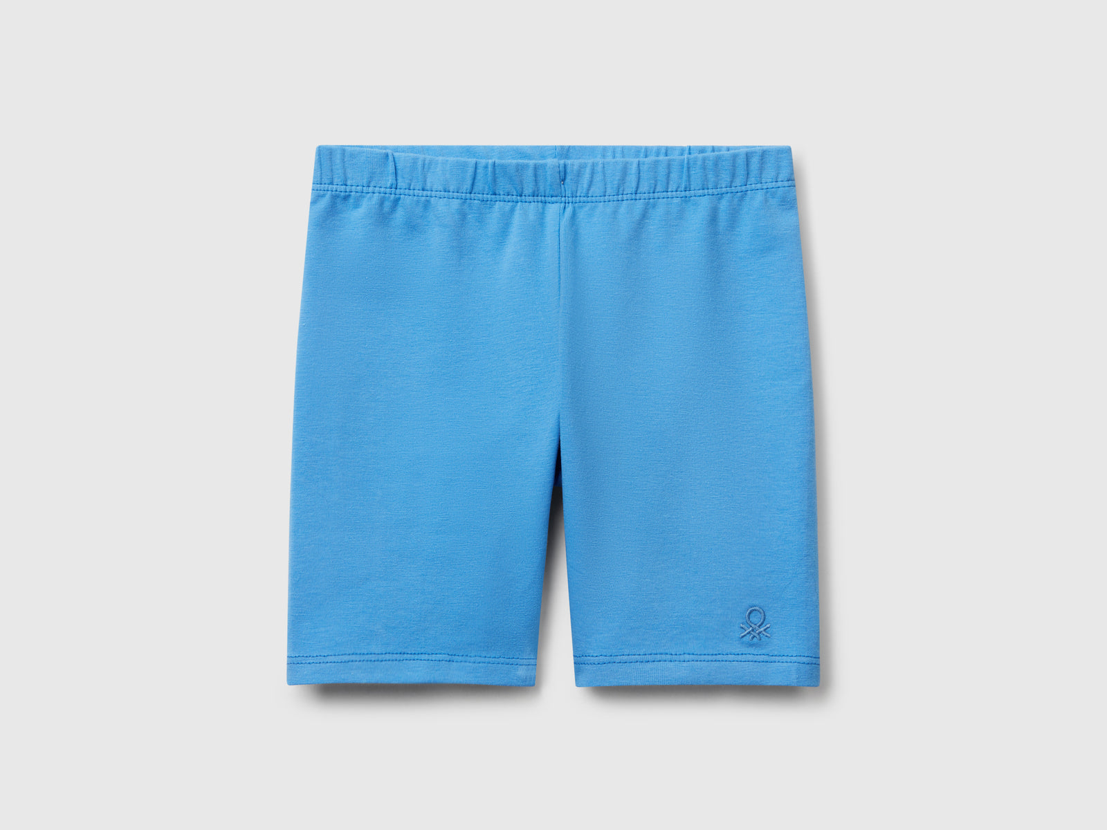 Leggings corti skinny fit da bimba celeste | Benetton Outlet