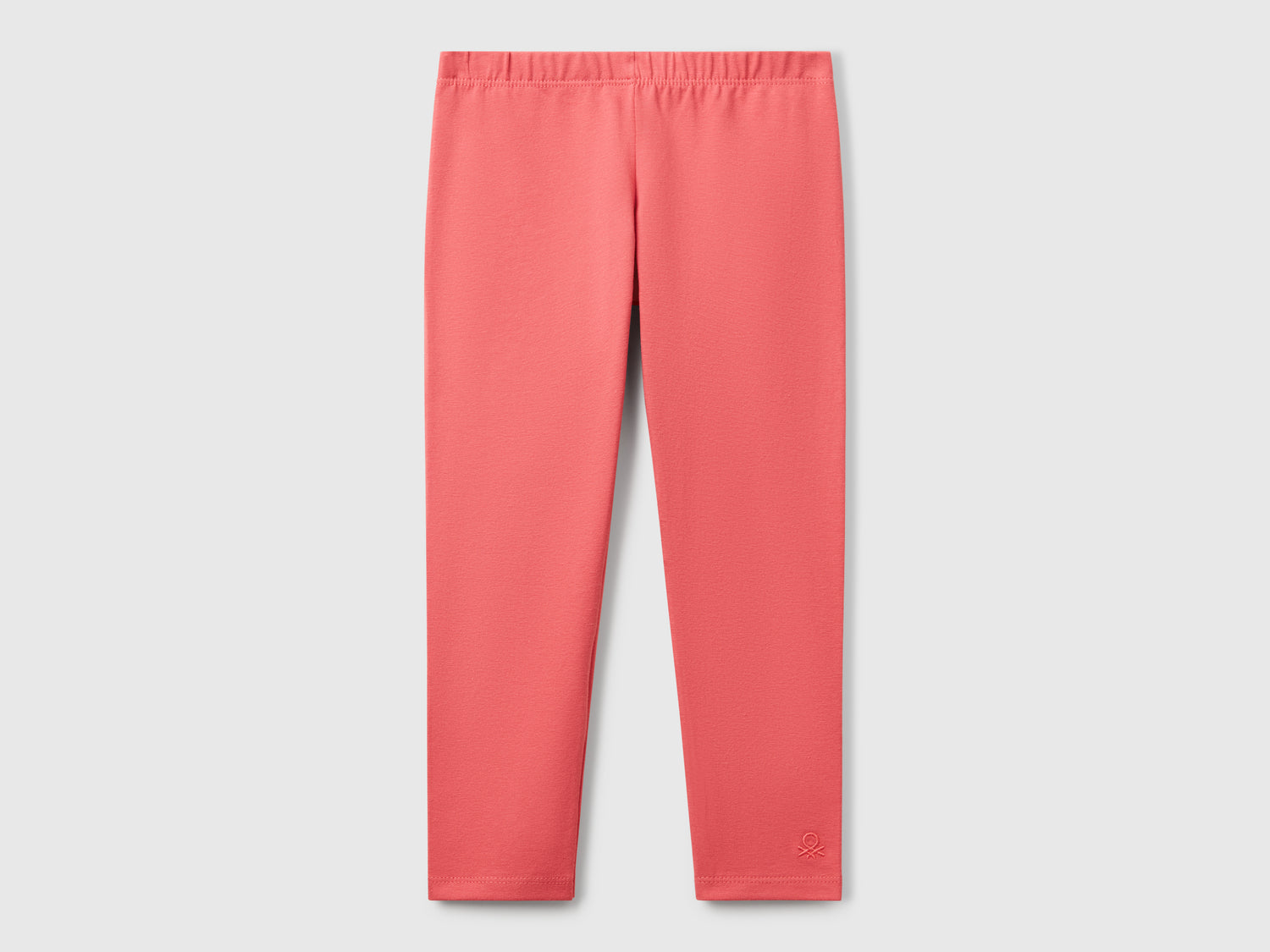 Leggings in cotone stretch da bimba ciclamino | Benetton Outlet