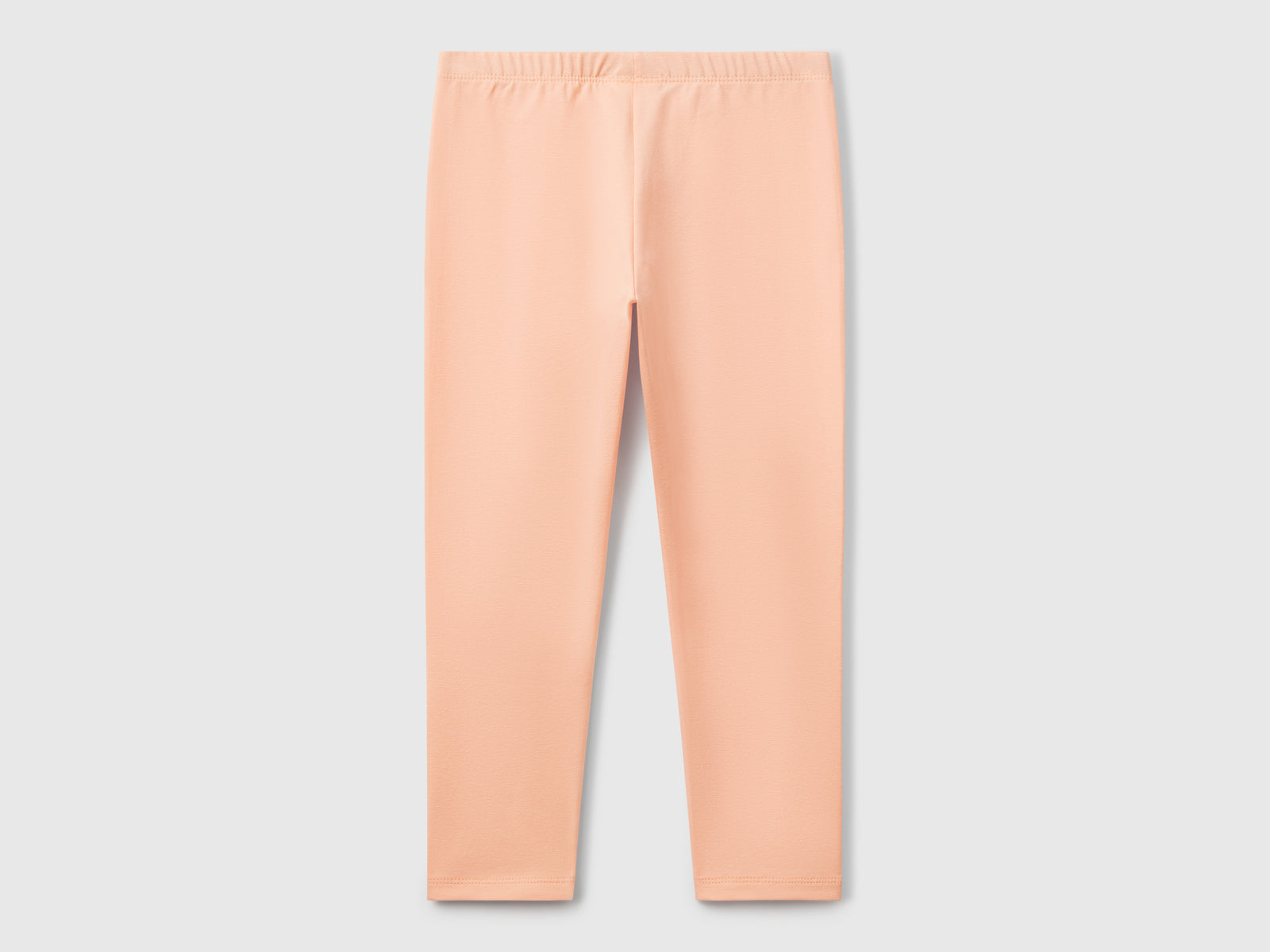 Leggings in cotone stretch da bimba pesca 2 | Benetton Outlet