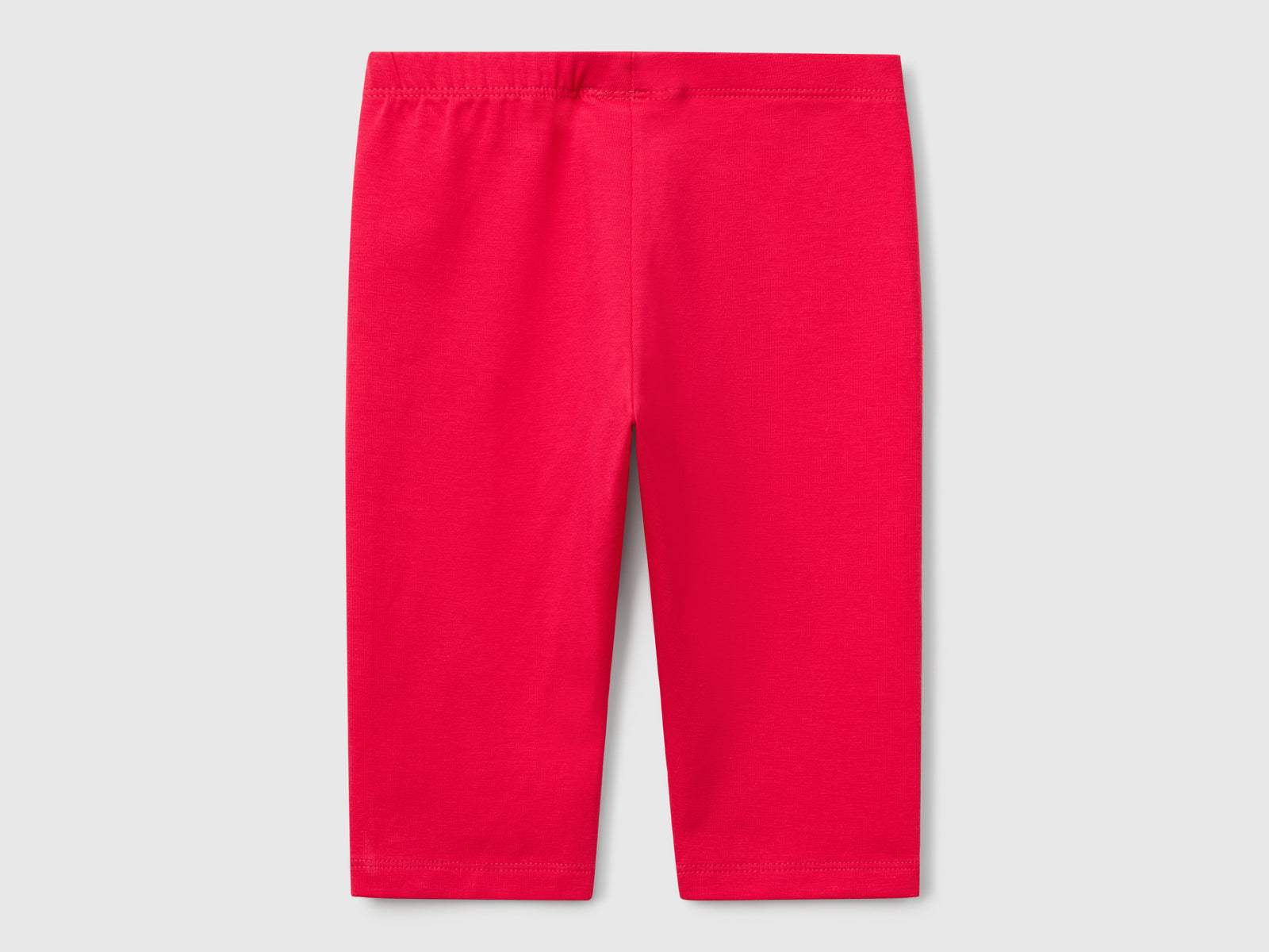 Leggings a 3/4 in cotone stretch da bimba fucsia 2 | Benetton Outlet