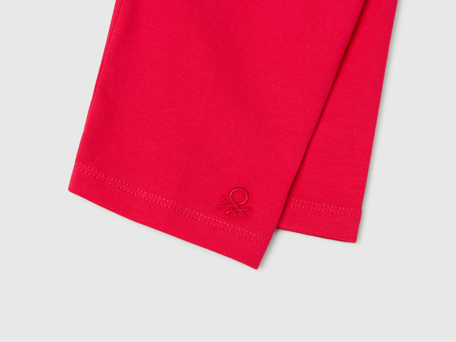 Leggings a 3/4 in cotone stretch da bimba fucsia 3 | Benetton Outlet