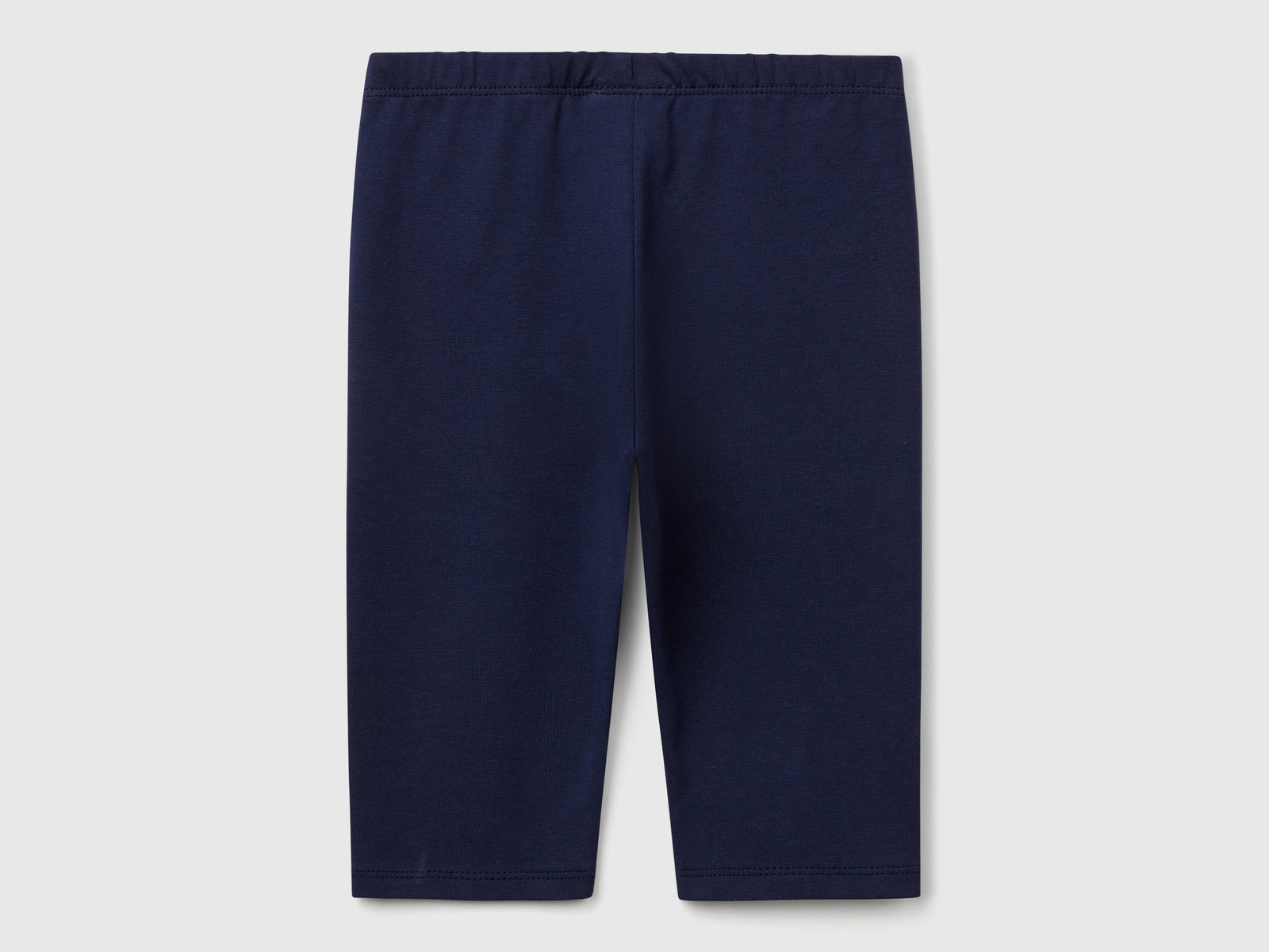 Leggings a 3/4 in cotone stretch da bimba blu scuro 2 | Benetton Outlet