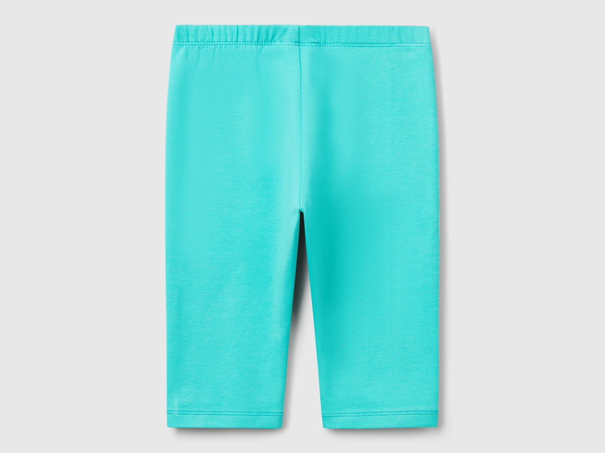 Leggings a 3/4 in cotone stretch
