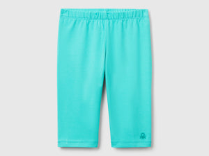 Leggings a 3/4 in cotone stretch