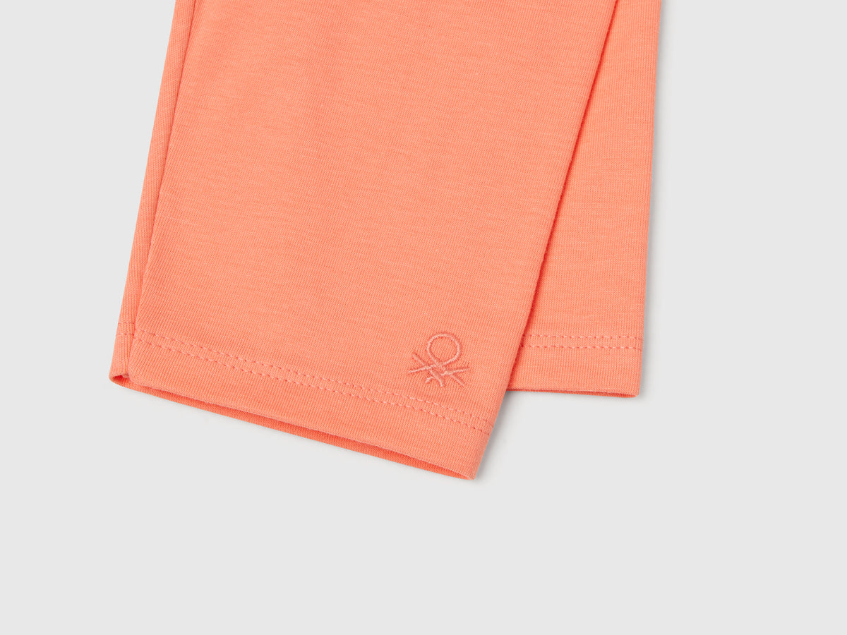 Leggings a 3/4 in cotone stretch