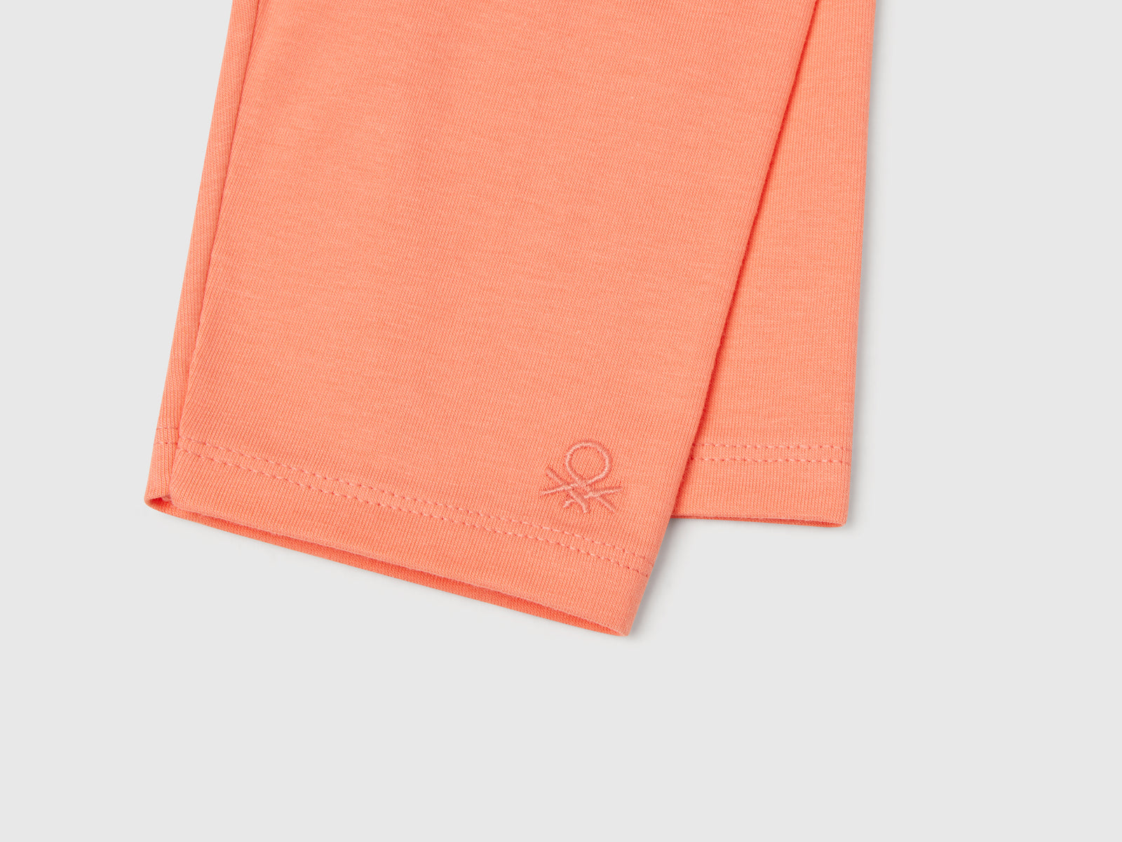 Leggings a 3/4 in cotone stretch da bimba pesca 3 | Benetton Outlet