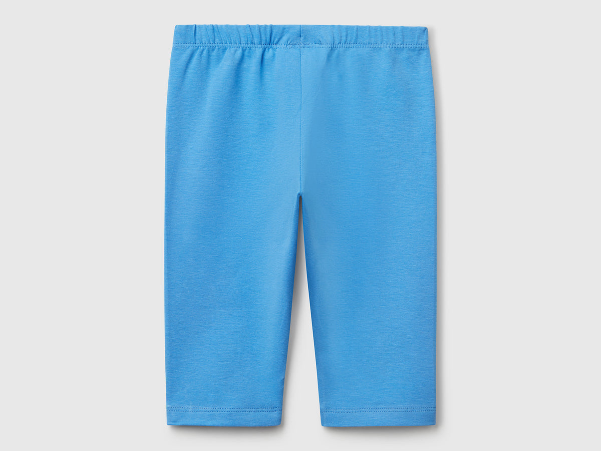 Leggings a 3/4 in cotone stretch