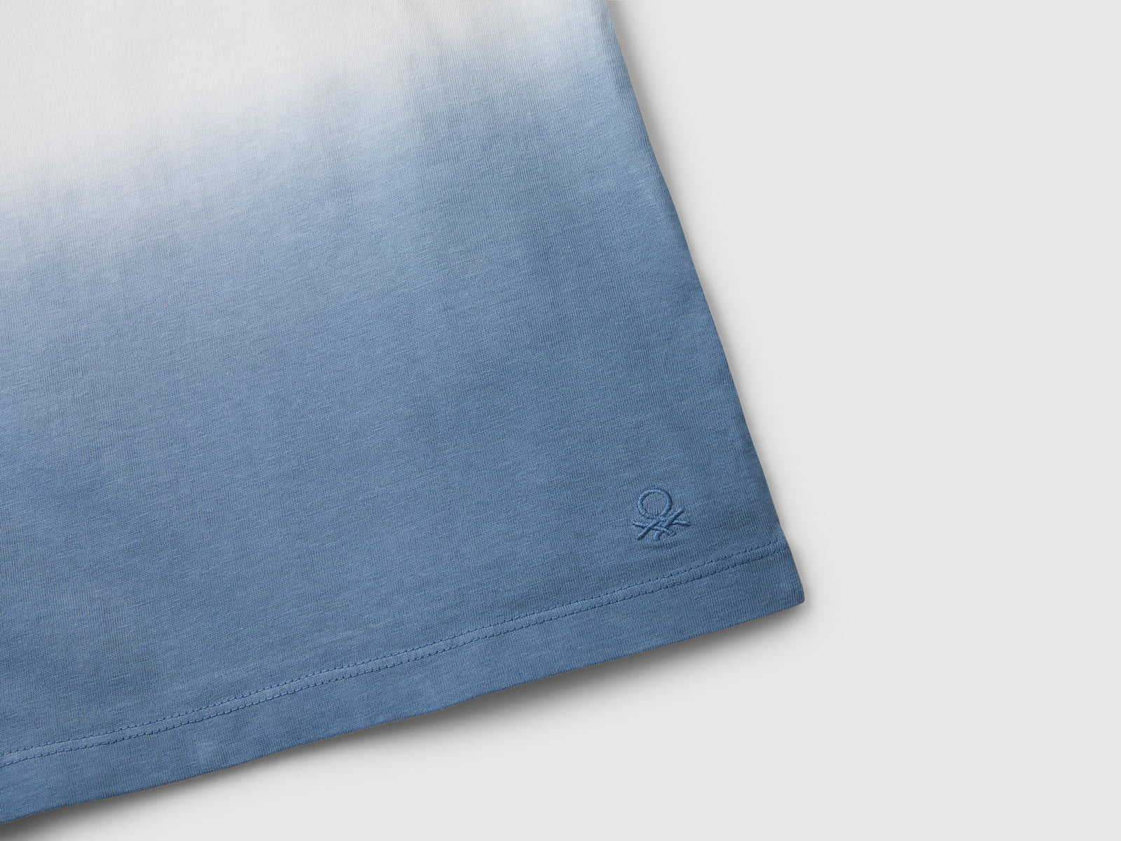T-shirt dip-dye over fit da bambino blu 3 | Benetton Outlet