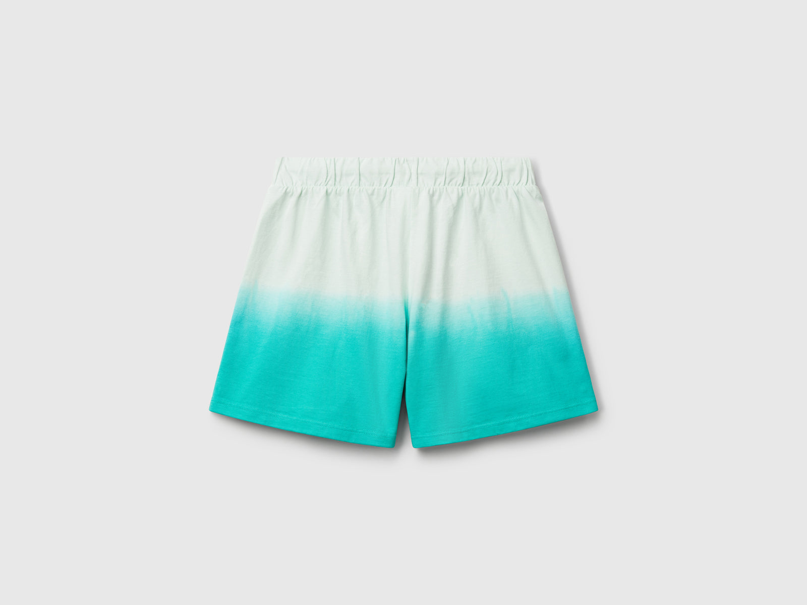 Shorts dip-dye da bambina verde acqua 2 | Benetton Outlet