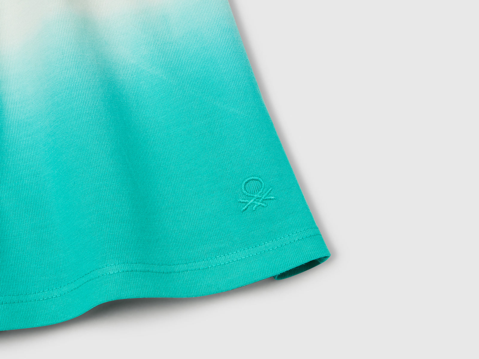 Shorts dip-dye da bambina verde acqua 3 | Benetton Outlet