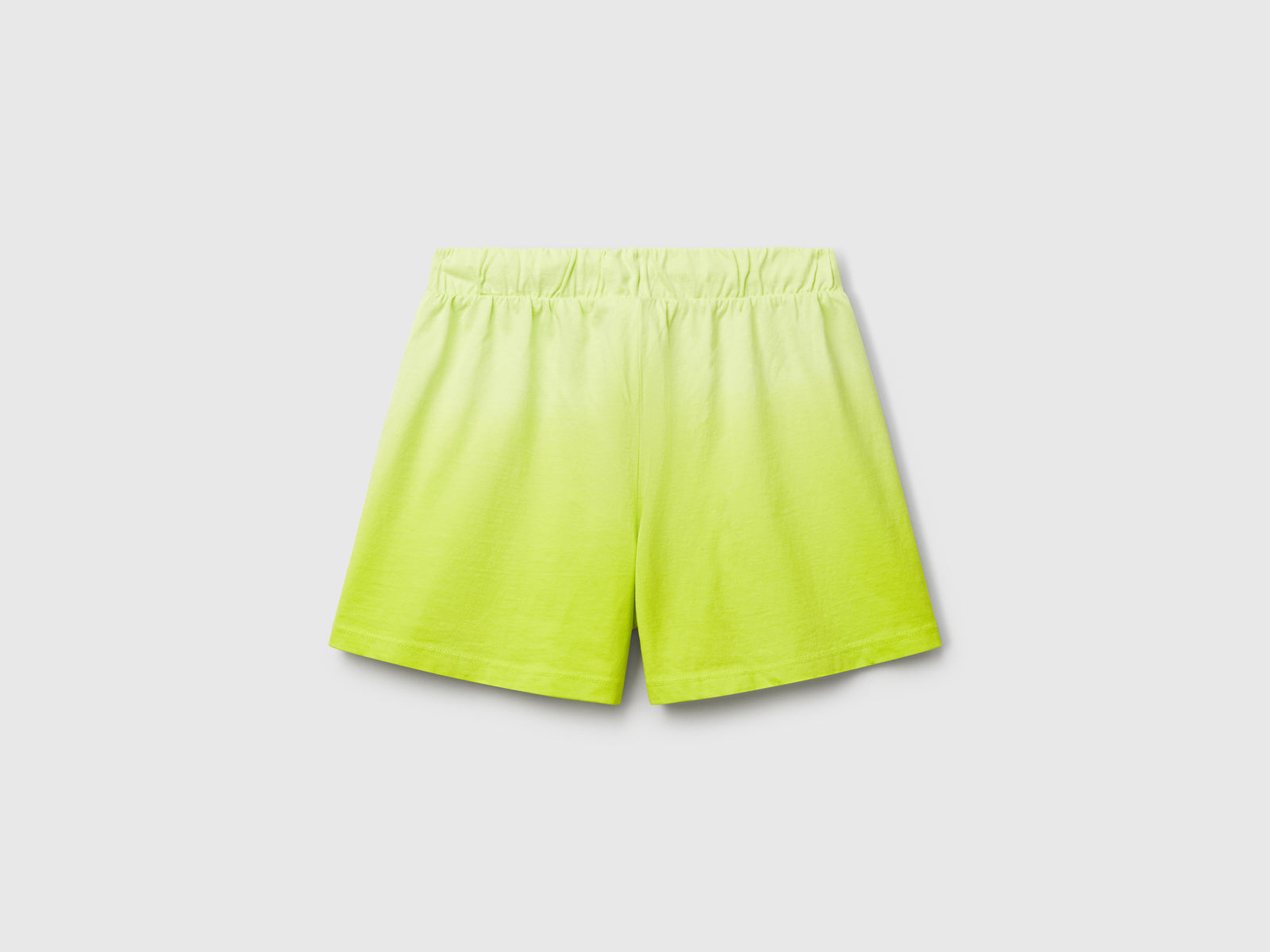 Shorts dip-dye da bambina giallo 2 | Benetton Outlet