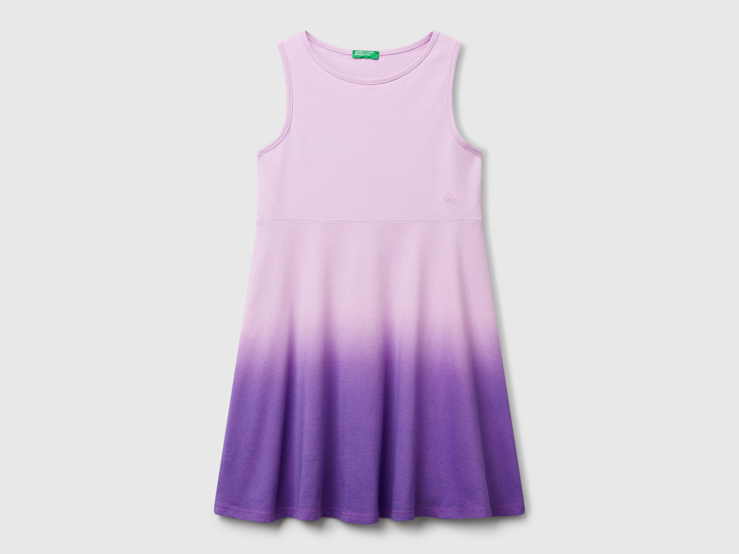 Abito dip-dye da bambina viola | Benetton Outlet