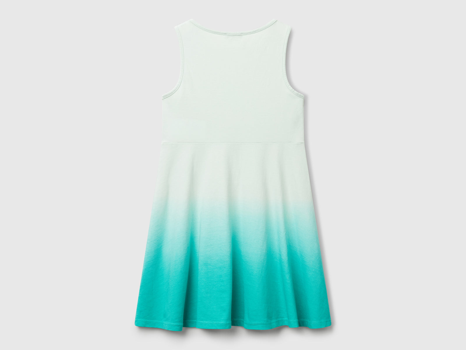 Abito dip-dye da bambina verde acqua 2 | Benetton Outlet