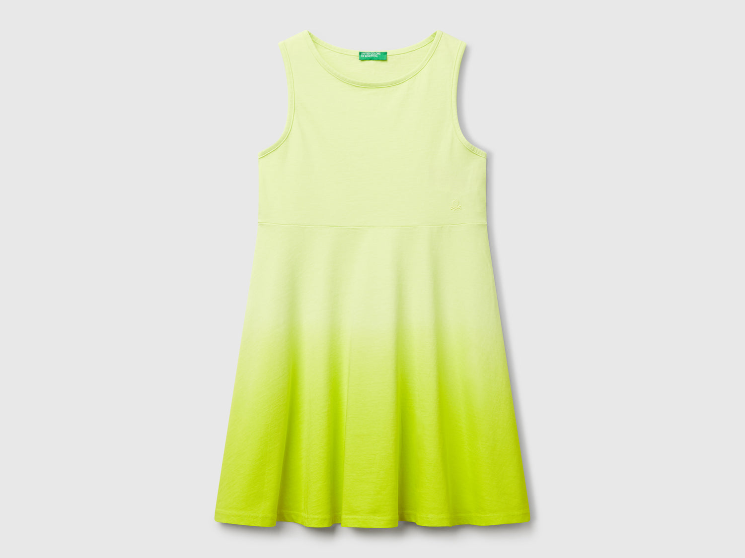 Abito dip-dye da bambina giallo | Benetton Outlet
