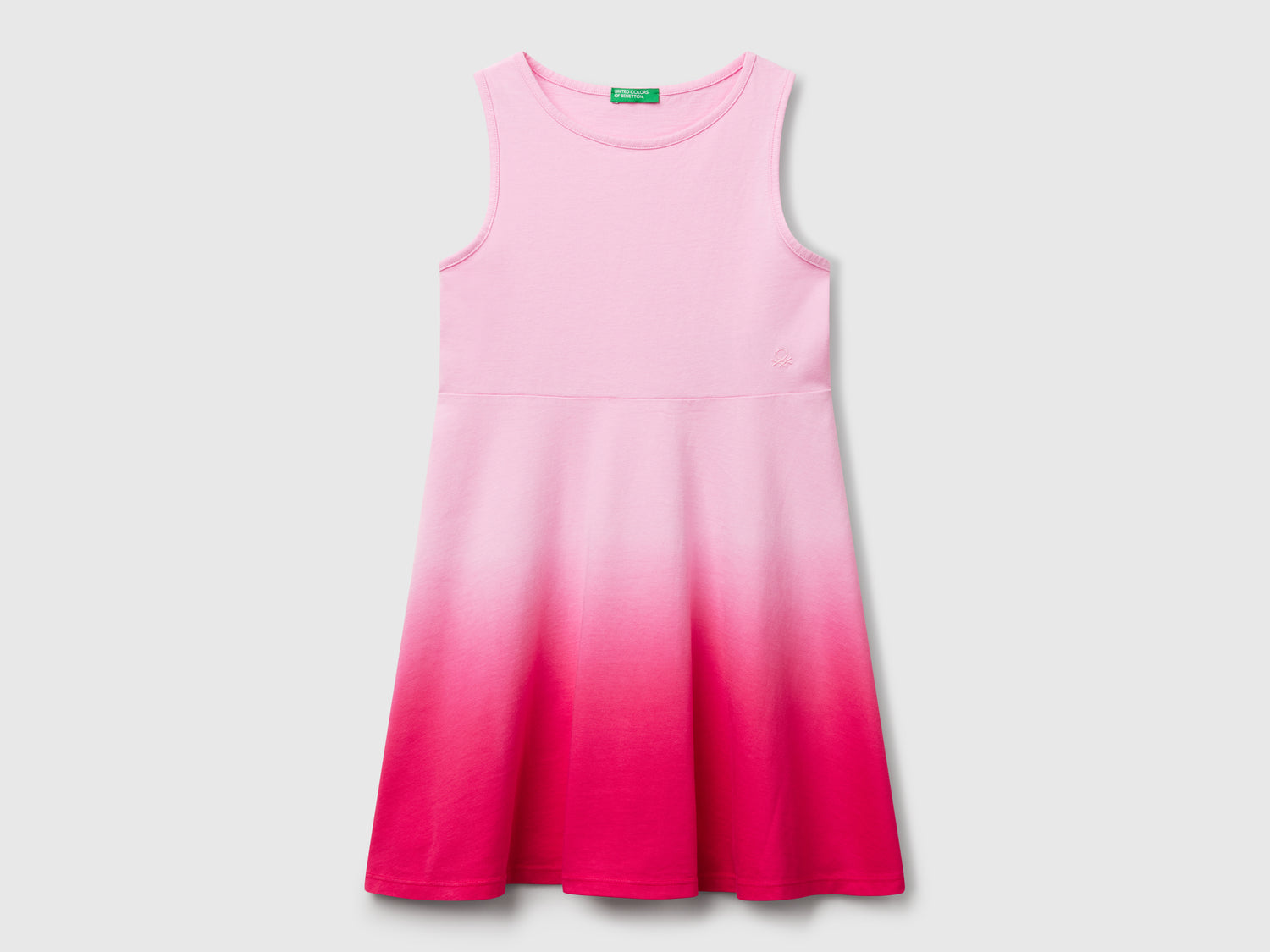 Abito dip-dye da bambina fucsia | Benetton Outlet