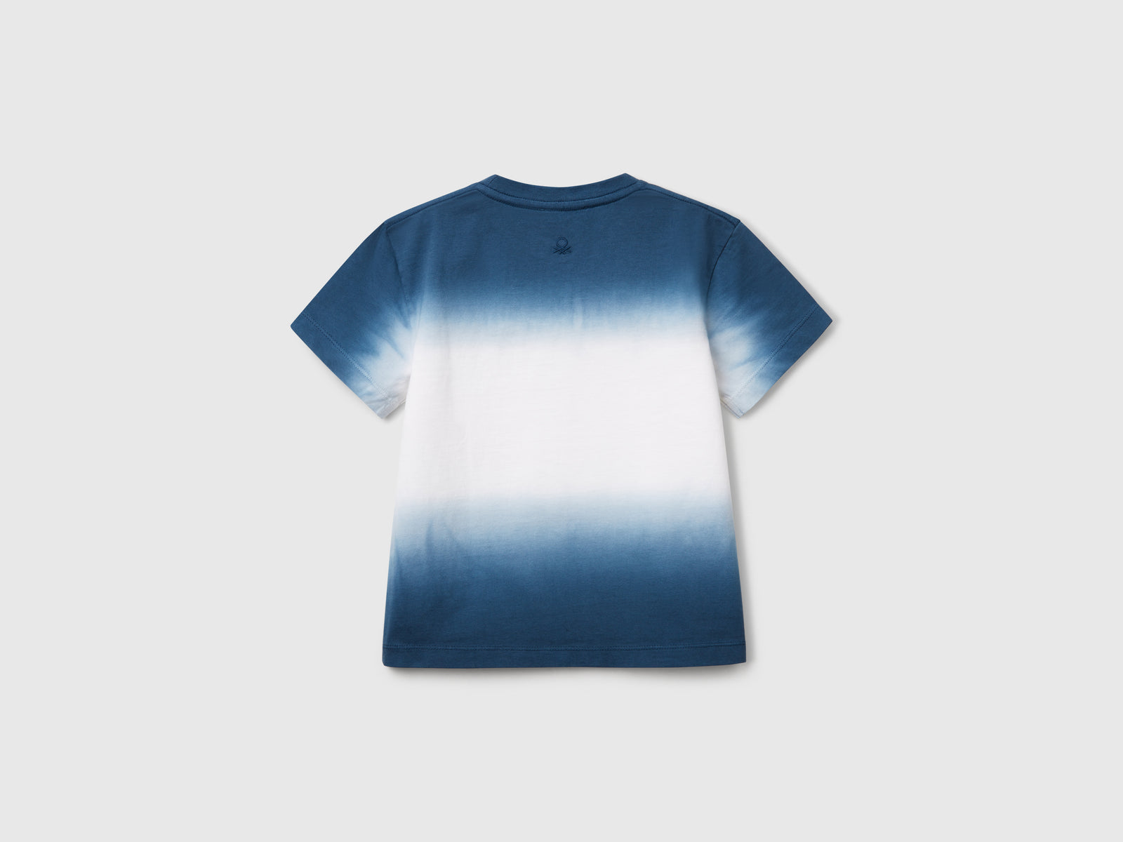 T-shirt dip-dye con ricamo da bimbo blu 2 | Benetton Outlet