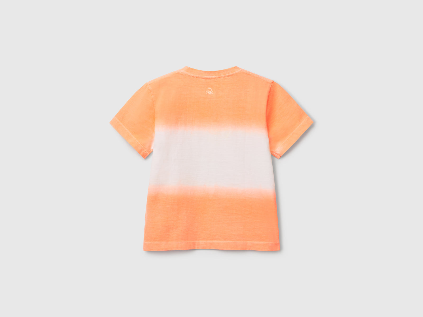 T-shirt dip-dye con ricamo da bimbo arancione 2 | Benetton Outlet