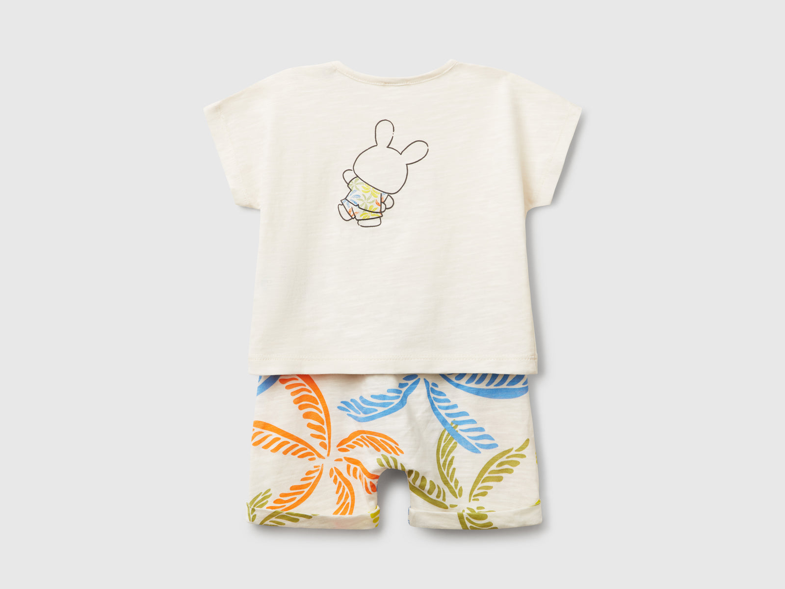 Completo leggero t-shirt e shorts da neonato multi-color 2 | Benetton Outlet