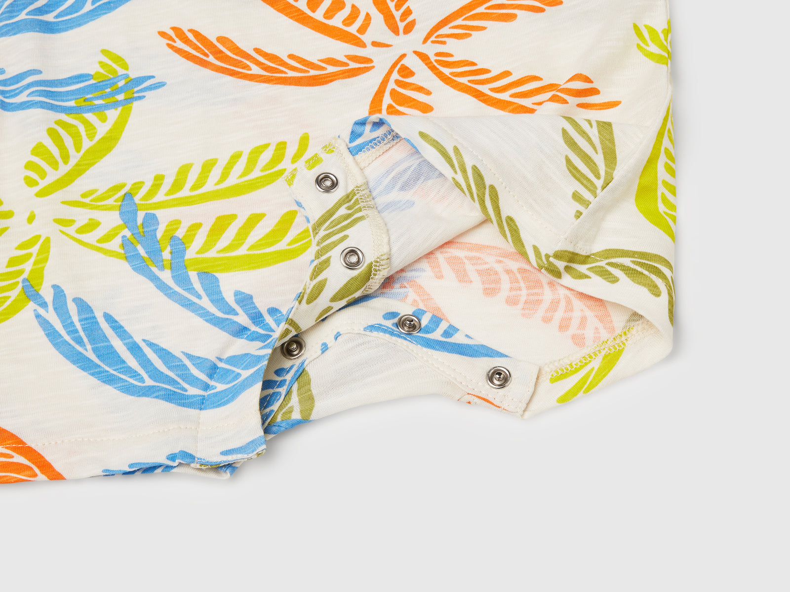 Tutina con stampa tropicale da neonato multi-color 3 | Benetton Outlet