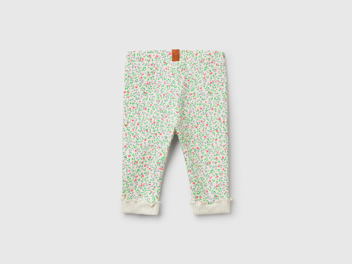 Leggings con stampa floreale