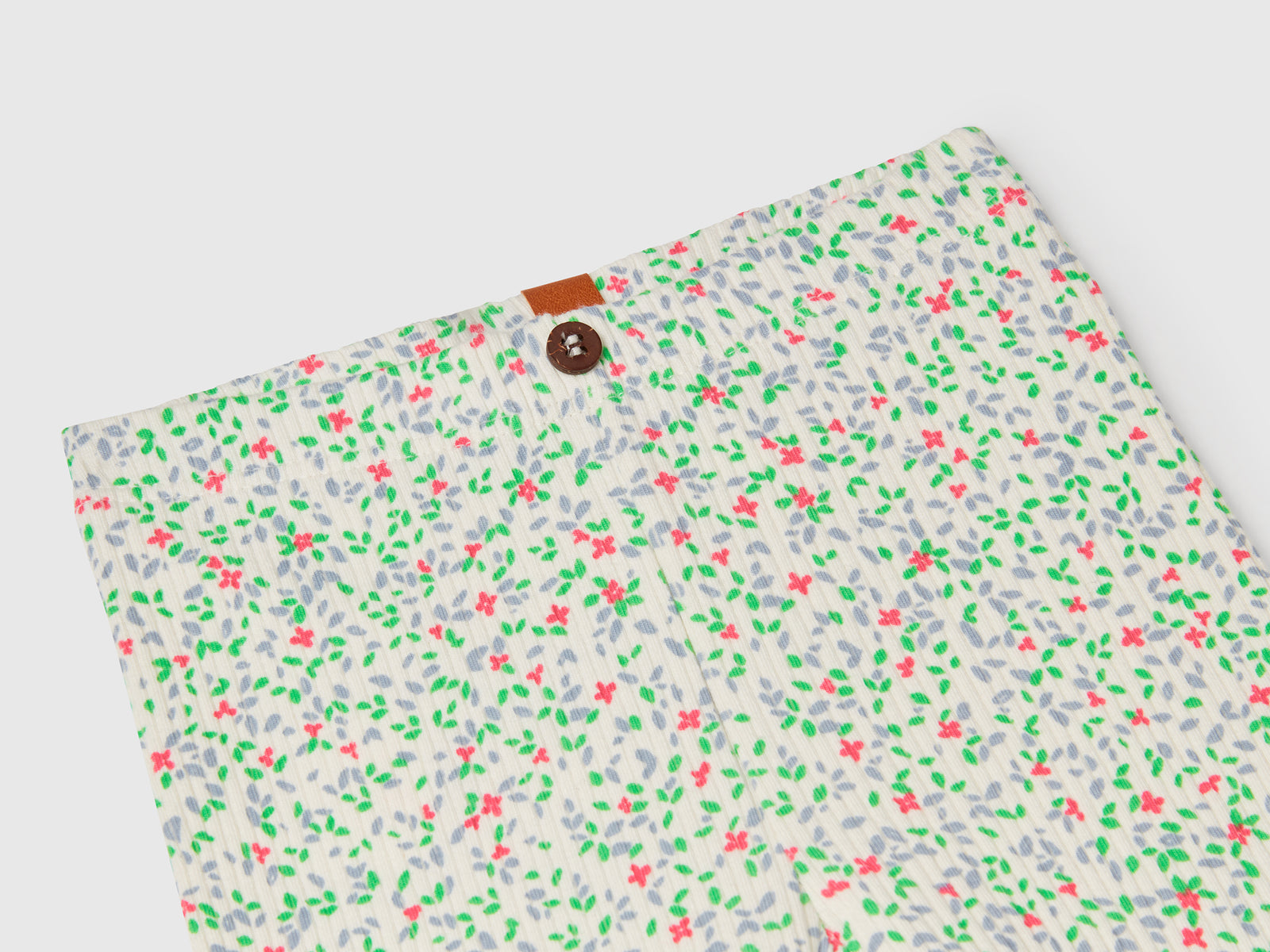 Leggings con stampa floreale da neonato bianco panna 3 | Benetton Outlet