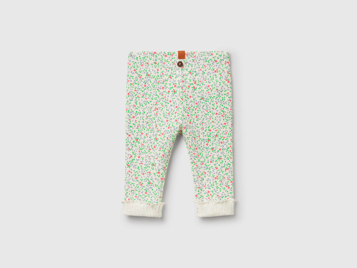 Leggings con stampa floreale
