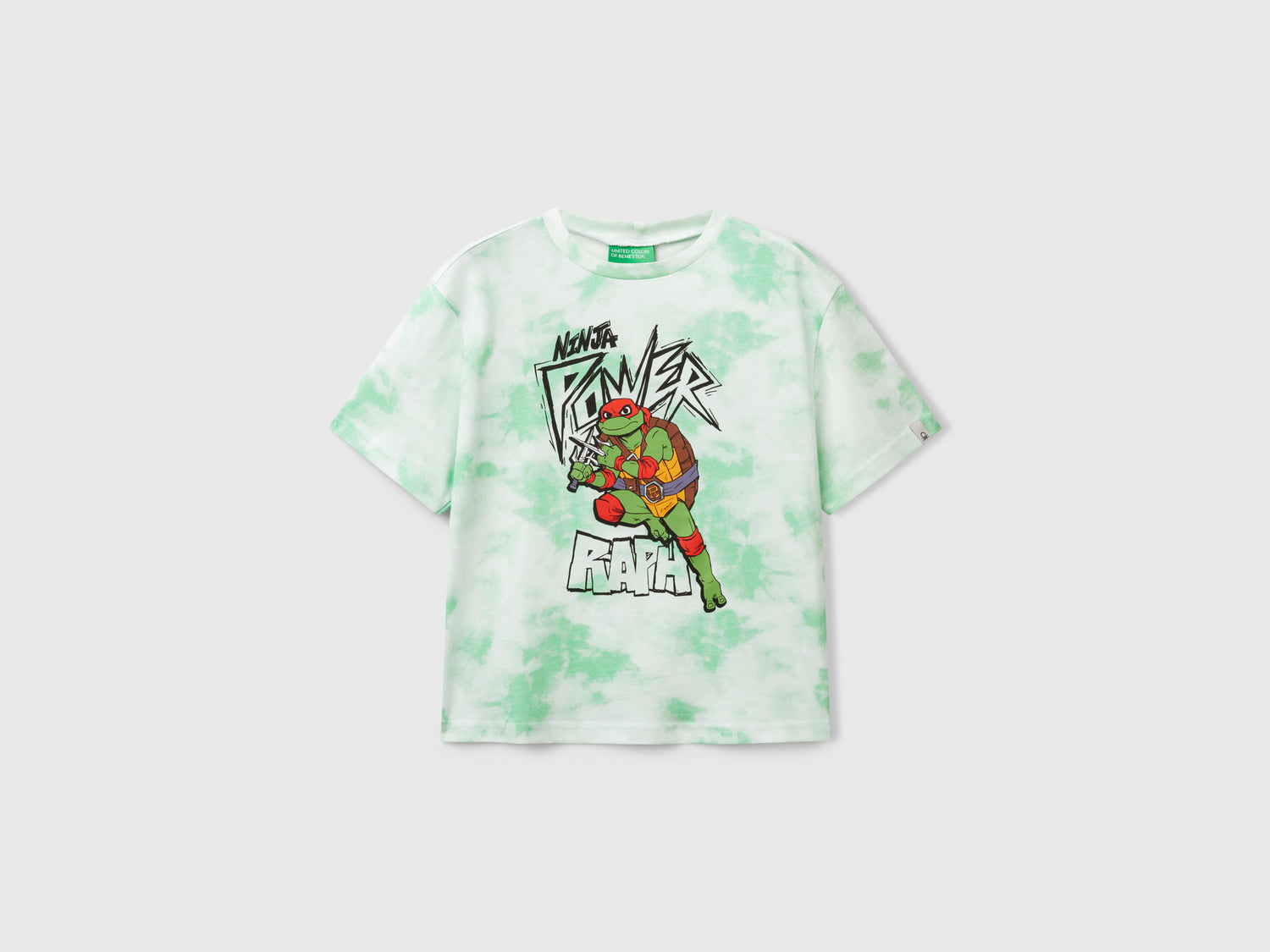 T-shirt Tartarughe Ninja ©2025 Viacom da bambino verde fluo | Benetton Outlet