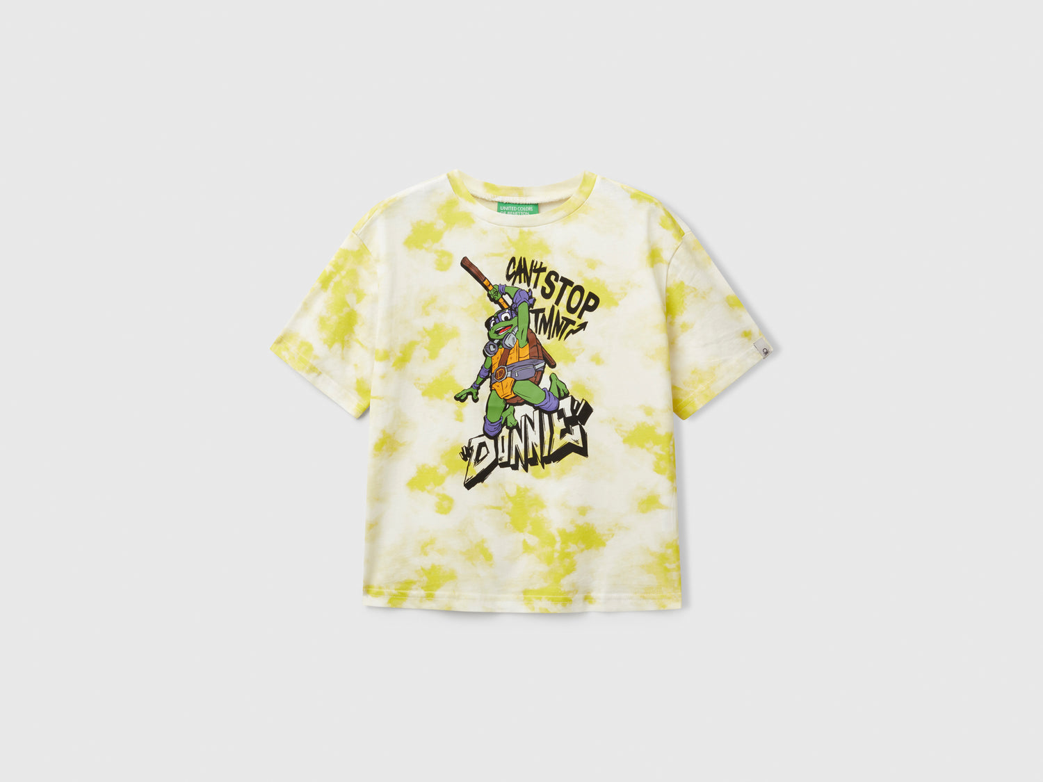 T-shirt Tartarughe Ninja ©2025 Viacom da bambino giallo fluo | Benetton Outlet