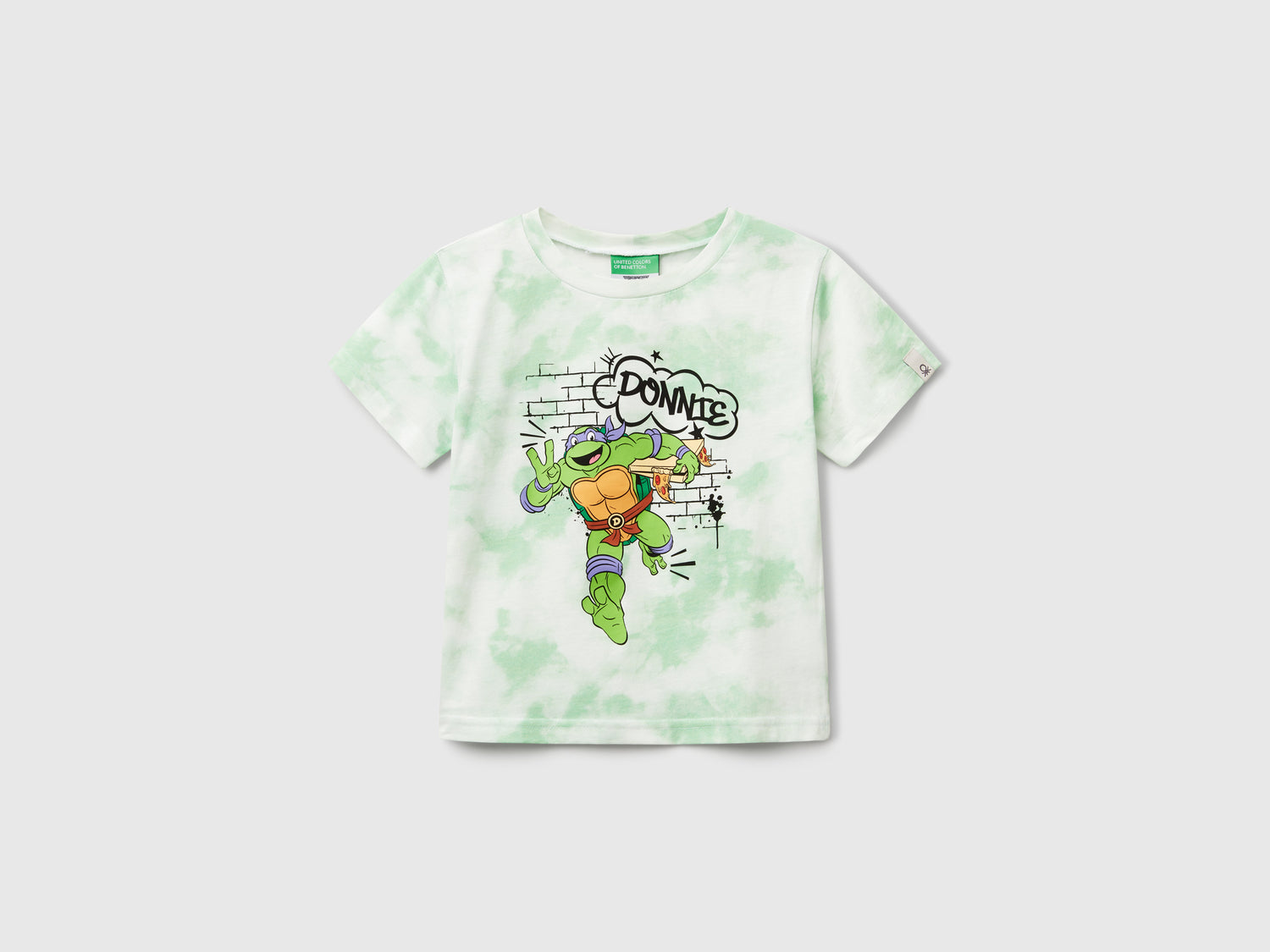 T-shirt Tartarughe Ninja ©2025 Viacom da bimbo verde chiaro | Benetton Outlet