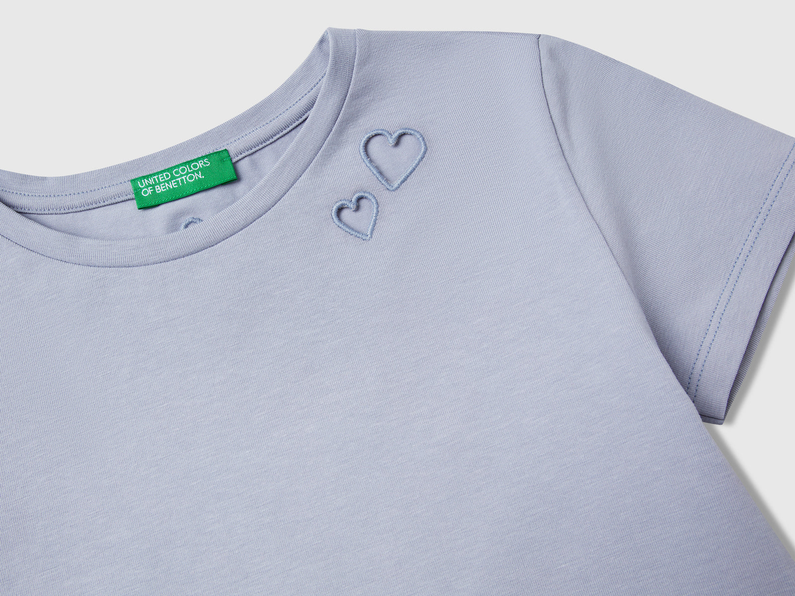 Maglietta con motivo cut out da bambina pervinca 3 | Benetton Outlet