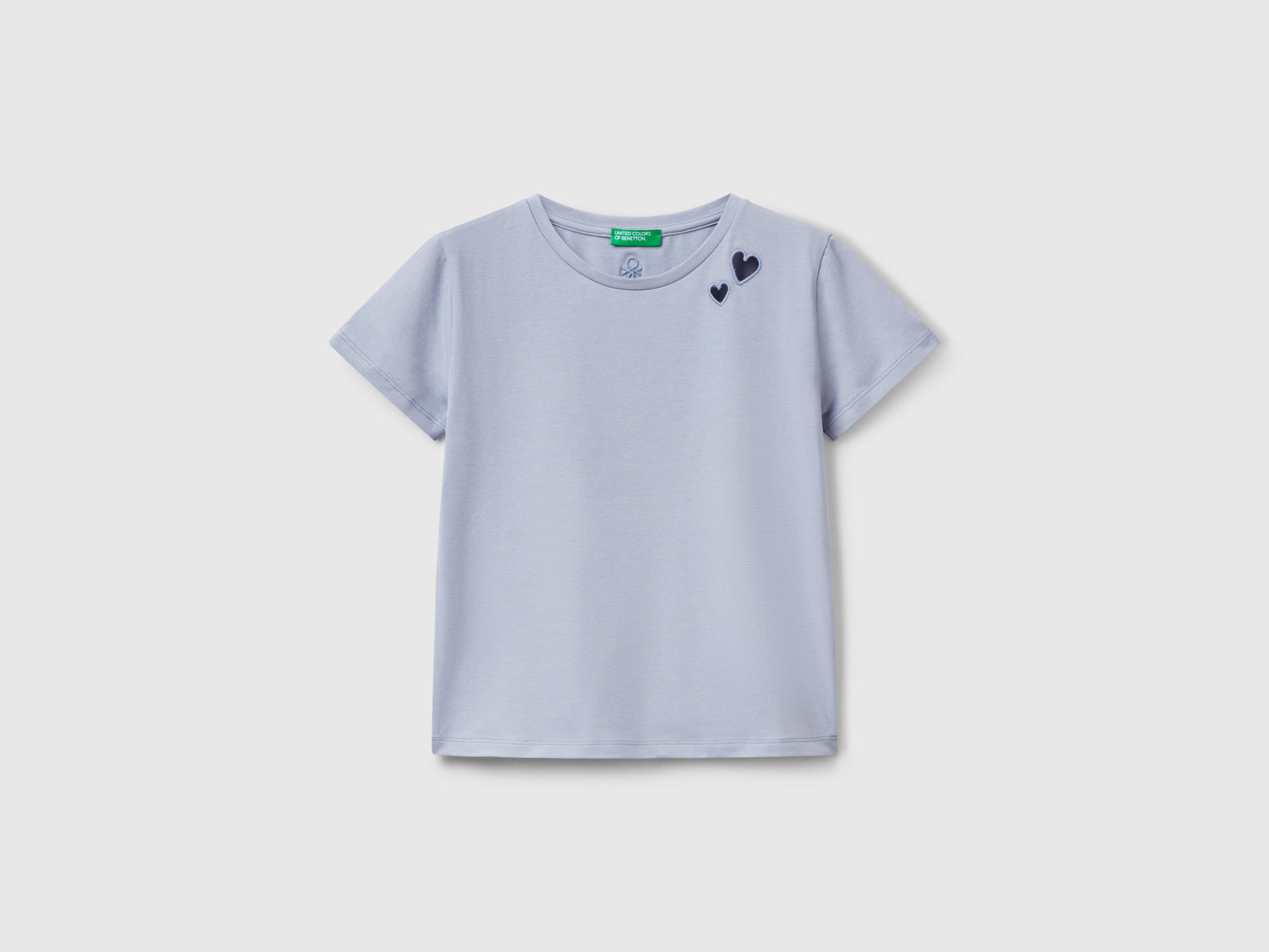 Maglietta con motivo cut out da bambina pervinca | Benetton Outlet