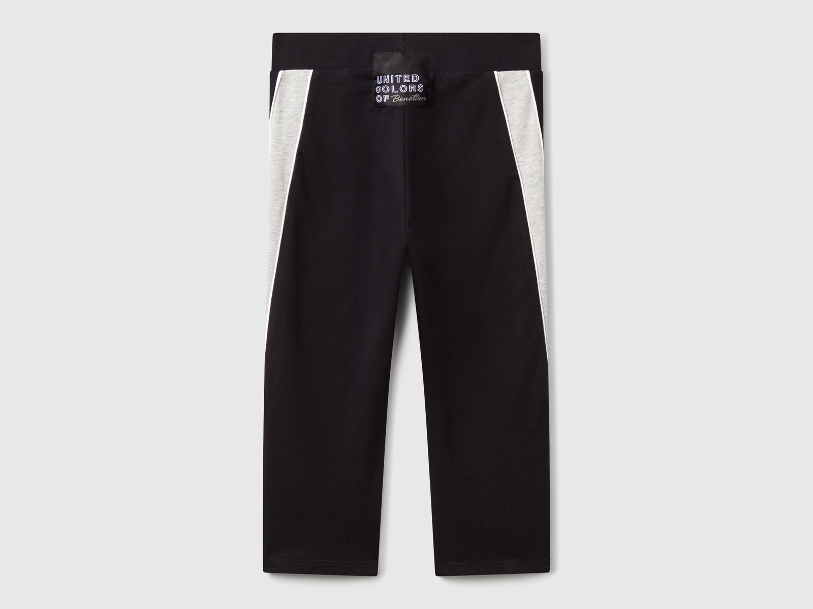 Leggings sportivi con piping da bambina nero 2 | Benetton Outlet
