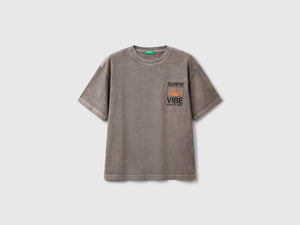 T-shirt con stampa davanti e dietro