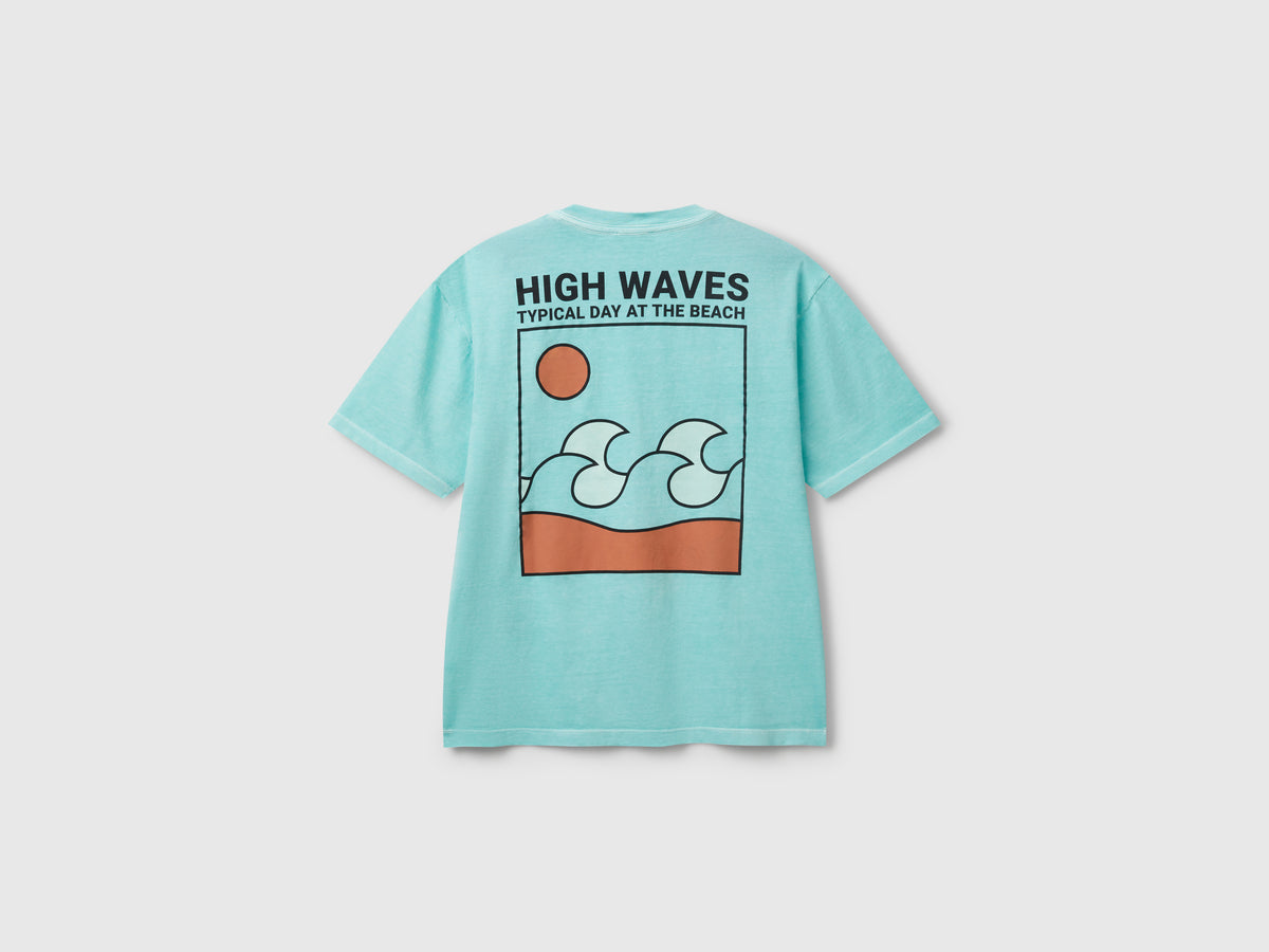 T-shirt con stampa davanti e dietro