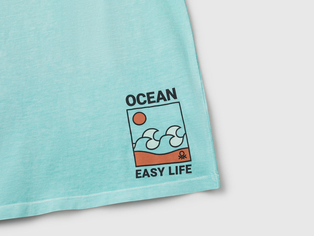 T-shirt con stampa davanti e dietro